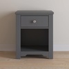 Child Craft Harmony Nightstand, 20″ W Nursery and Kids Nightstand with Drawer and Open Shelf, Child-Safe Finish, Brushed Cotton(Cool Gray)