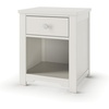 Child Craft Harmony Nightstand, 20″ W Nursery and Kids Nightstand with Drawer and Open Shelf, Child-Safe Finish, Brushed Cotton(Brushed Cotton)