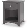 Child Craft Harmony Nightstand, 20″ W Nursery and Kids Nightstand with Drawer and Open Shelf, Child-Safe Finish, Brushed Cotton(Cool Gray)