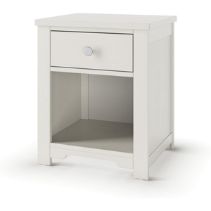 Child Craft Harmony Nightstand, 20″ W Nursery and Kids Nightstand with Drawer and Open Shelf, Child-Safe Finish, Brushed Cotton(Brushed Cotton)