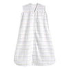 HALO Sleepsack Micro Fleece Wearable Blanket, TOG 1.0, Multi Stripe Grey, Large