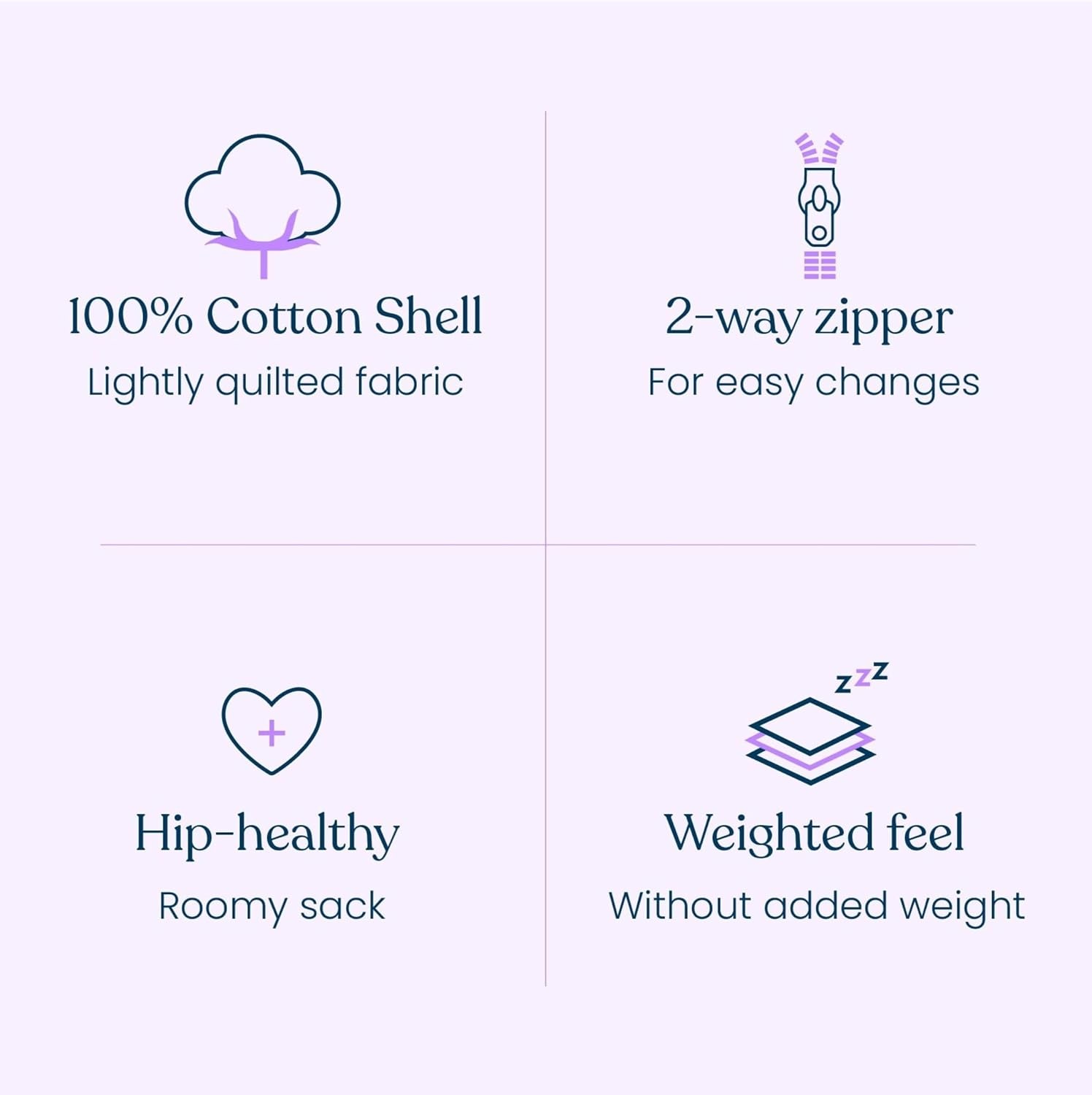 image:imageHALO Sleepsack Easy Transition Swaddle 15 TOG Oat SmallOat