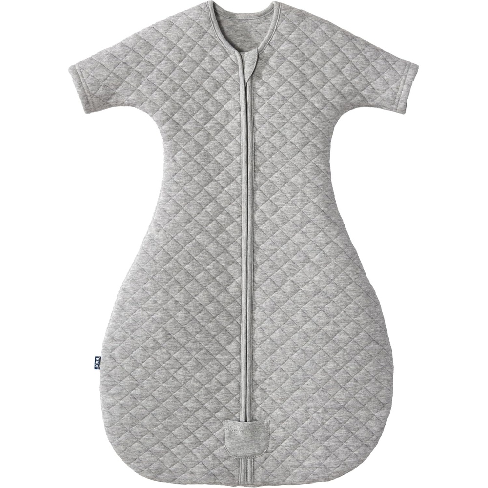 image:imageHALO Sleepsack Easy Transition Swaddle 15 TOG Oat SmallHeather Grey