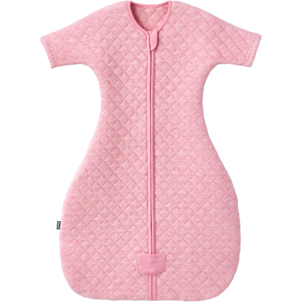 image:imageHALO Sleepsack Easy Transition Swaddle 15 TOG Oat SmallHeather Pink