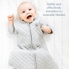 HALO Sleepsack Easy Transition Swaddle, 1.5 TOG, Oat, Small(Heather Pink)