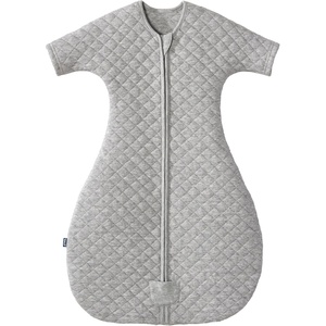HALO Sleepsack Easy Transition Swaddle, 1.5 TOG, Oat, Small(Heather Grey)