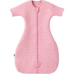 HALO Sleepsack Easy Transition Swaddle, 1.5 TOG, Oat, Small(Heather Pink)